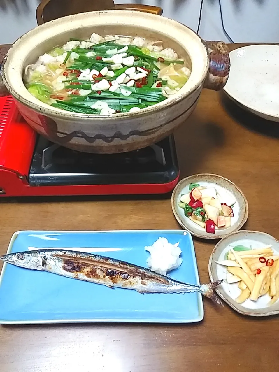 もつ鍋
さんま
カブの漬け物
大根の漬け物|オプさん