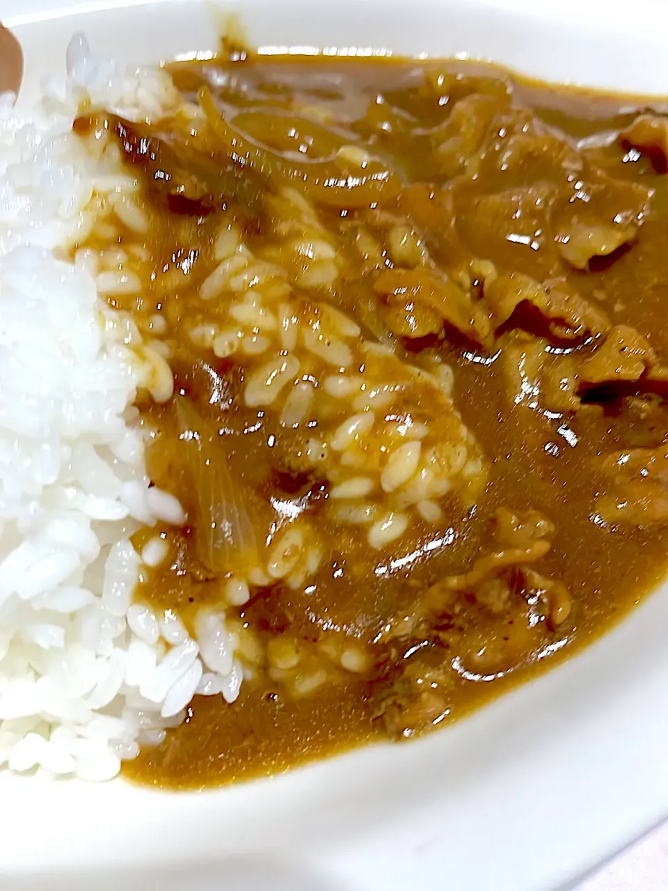 玉ねぎと牛肉onlyカレーとマンナンライス|舞さん