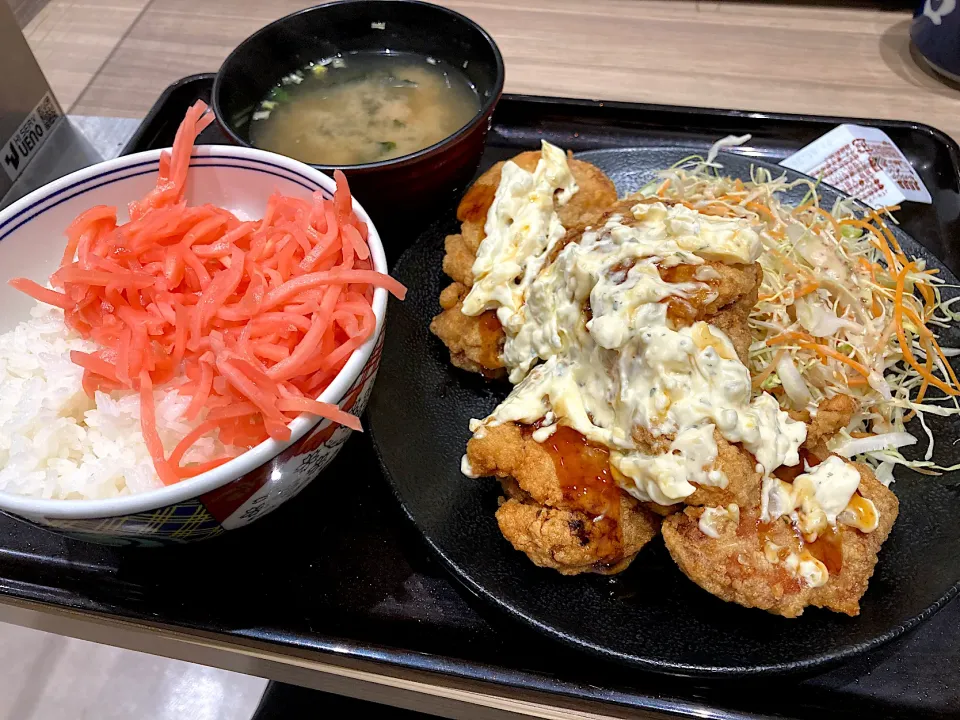 タルタル南蛮から揚げ定食|はっちぃさん