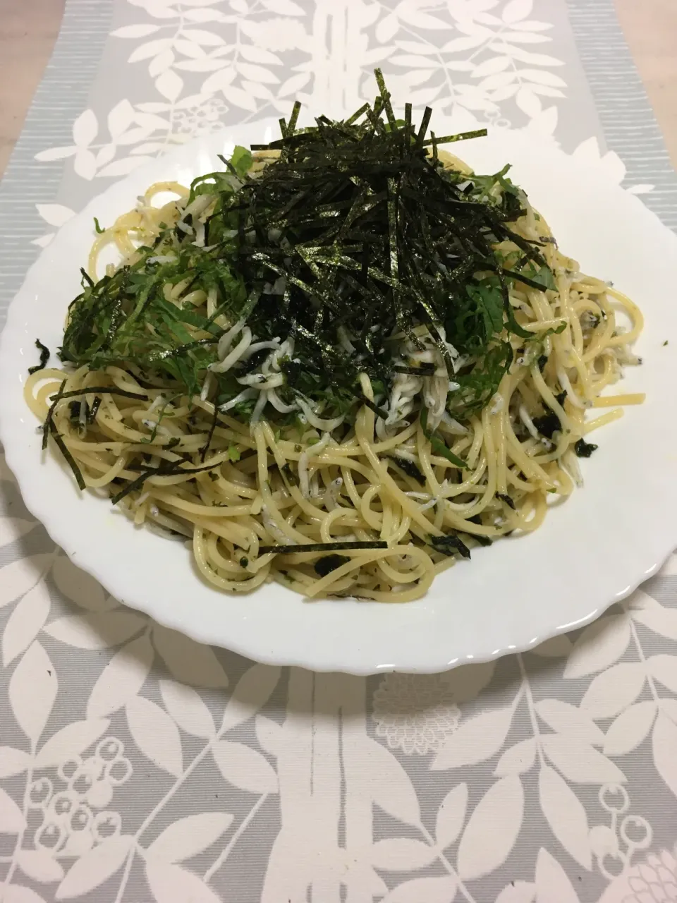 しらすと海苔の和風パスタ|ももさん