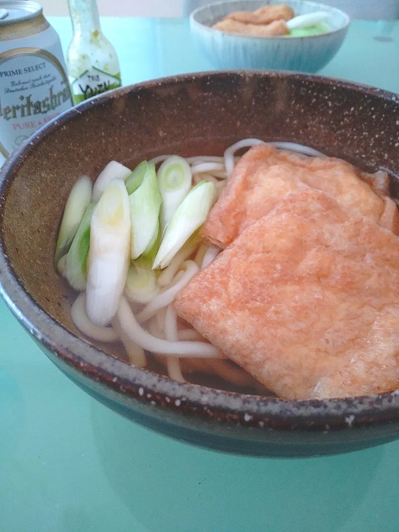 今日のランチはキツネうどん|かずにゃさん