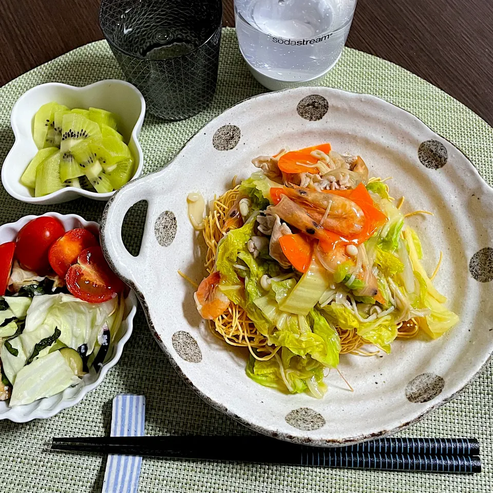 11/13晩ご飯：皿うどん|ななみんさん