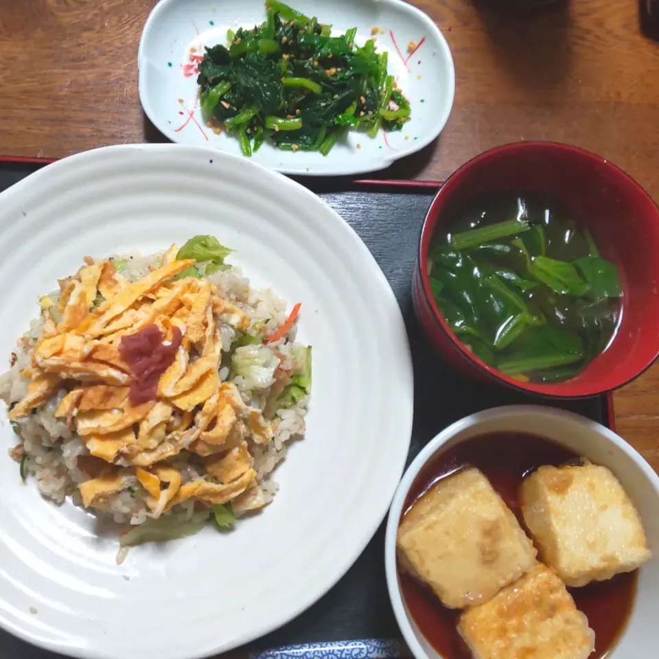 ちらし寿司(うなぎ)
揚げだし豆腐|たつかばさん