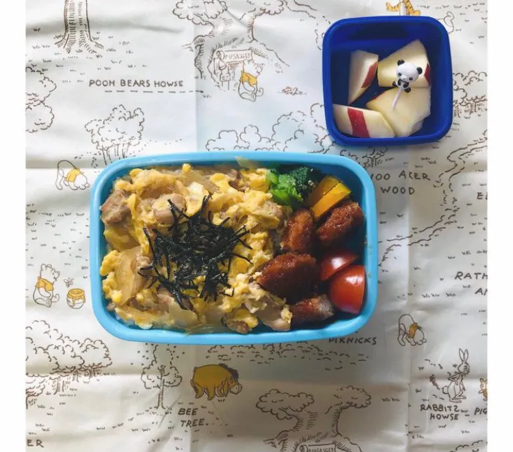 Snapdishの料理写真:親子丼弁当|からあげさんさん