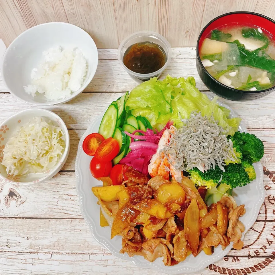 豚肉とさつまいもの甜麺醤炒め|chou  chouさん