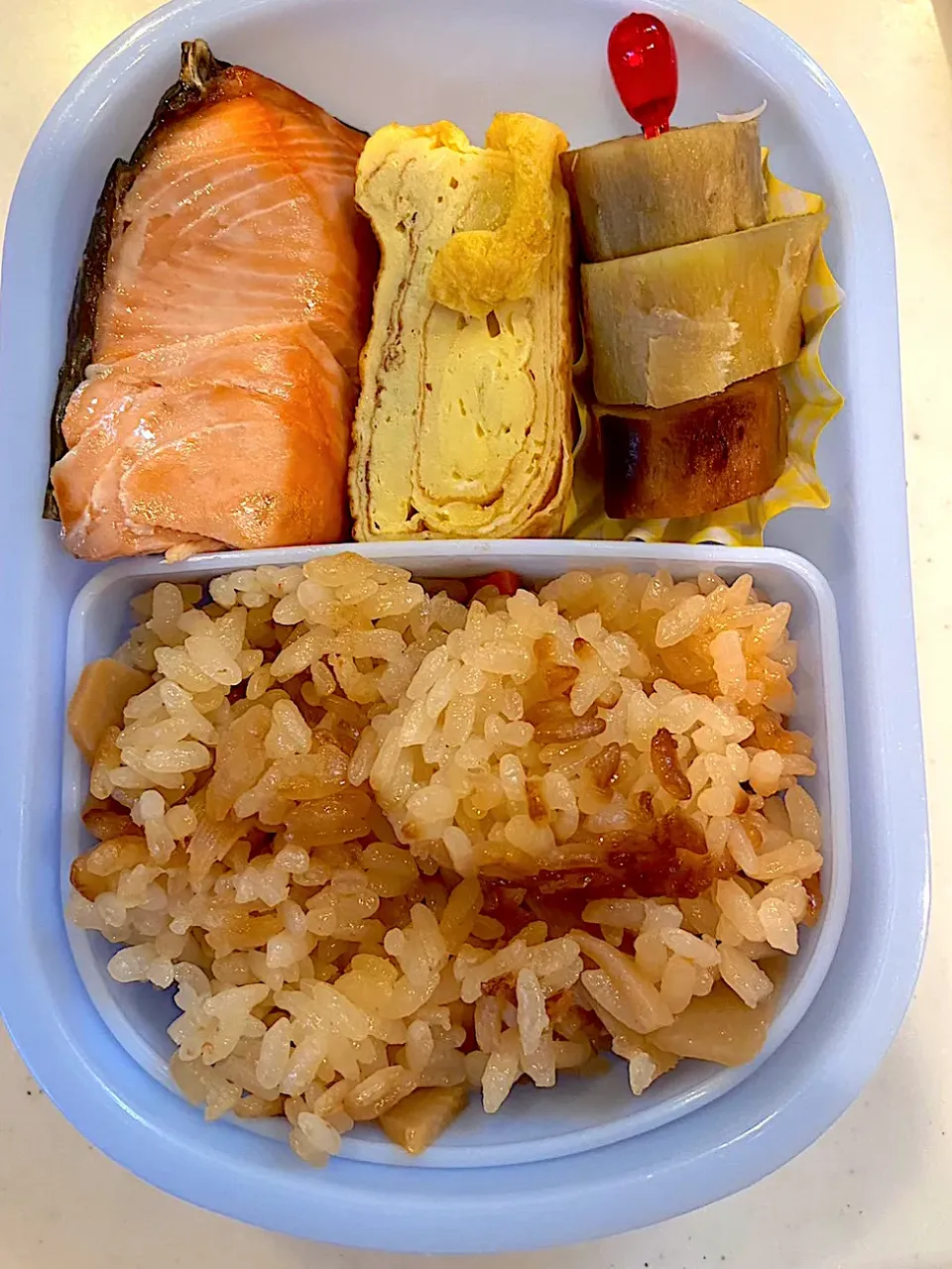 今日のお弁当　これに、蒟蒻畑持って行きました！|かれんさん