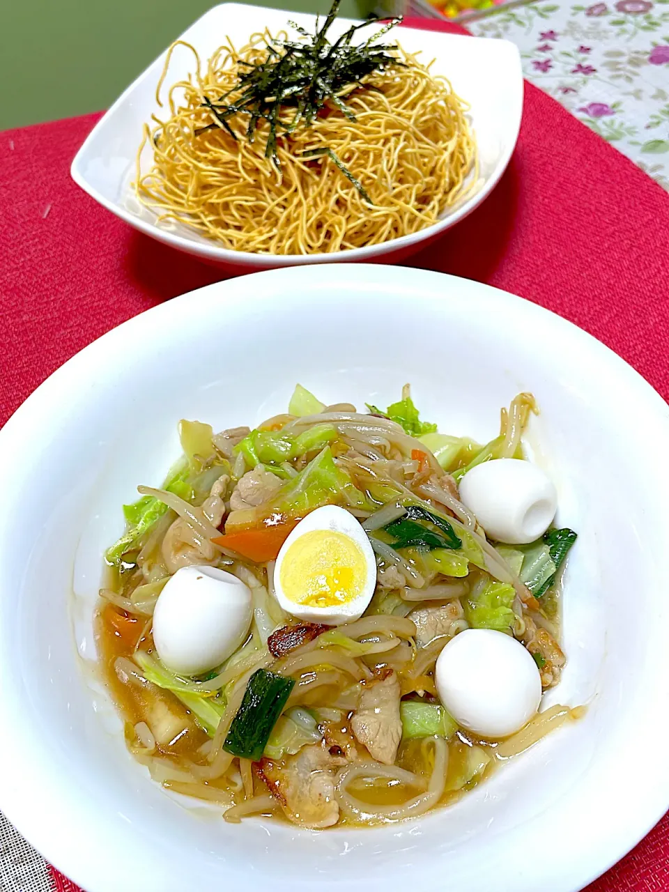 揚げ麺　あんかけ野菜|hiroyoさん