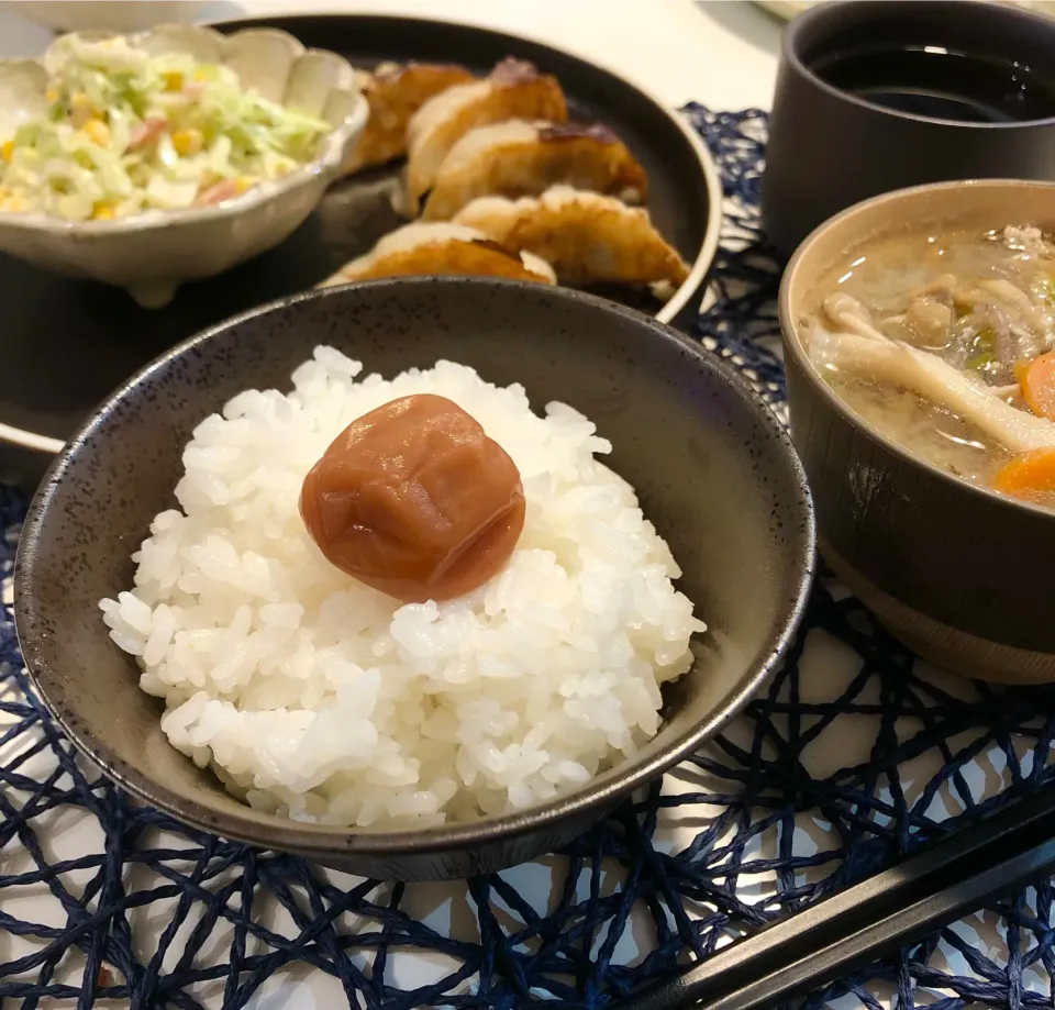 Snapdishの料理写真:ひゃくまんごく米で晩御飯❤️|まりごんさん