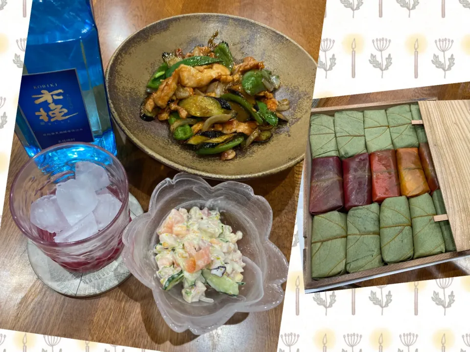 Snapdishの料理写真:久々の料理 & お土産で晩ご飯|sakuramochiさん