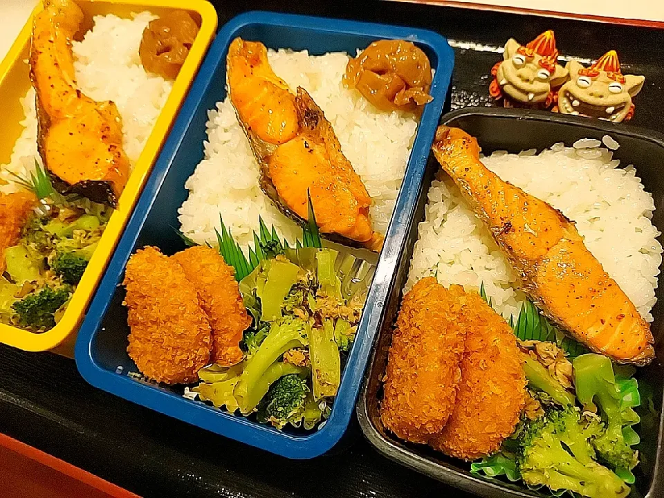 夫弁当、息子弁当、娘弁当|みどりさん