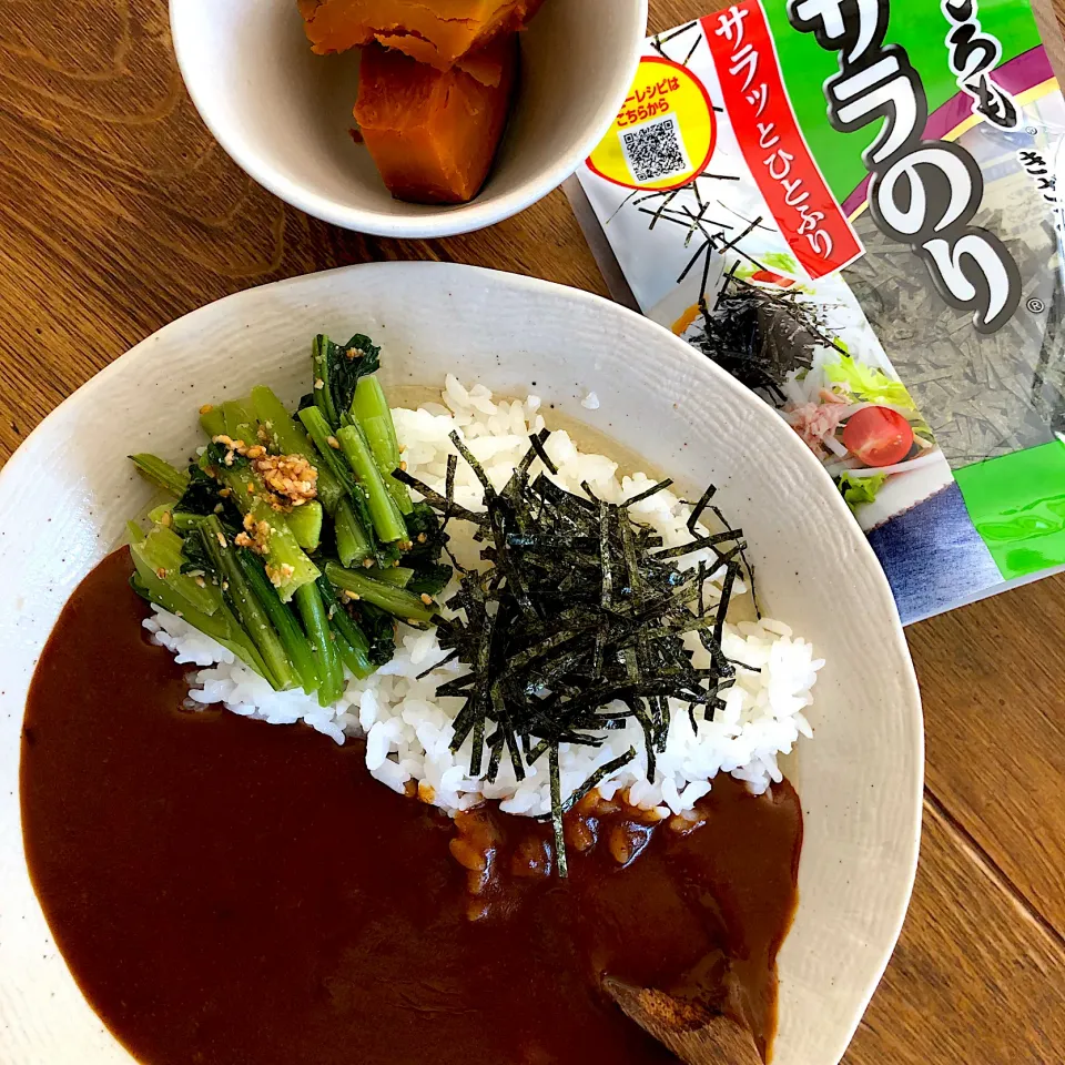 カレーにサラのり🍛🥄|sato*さん