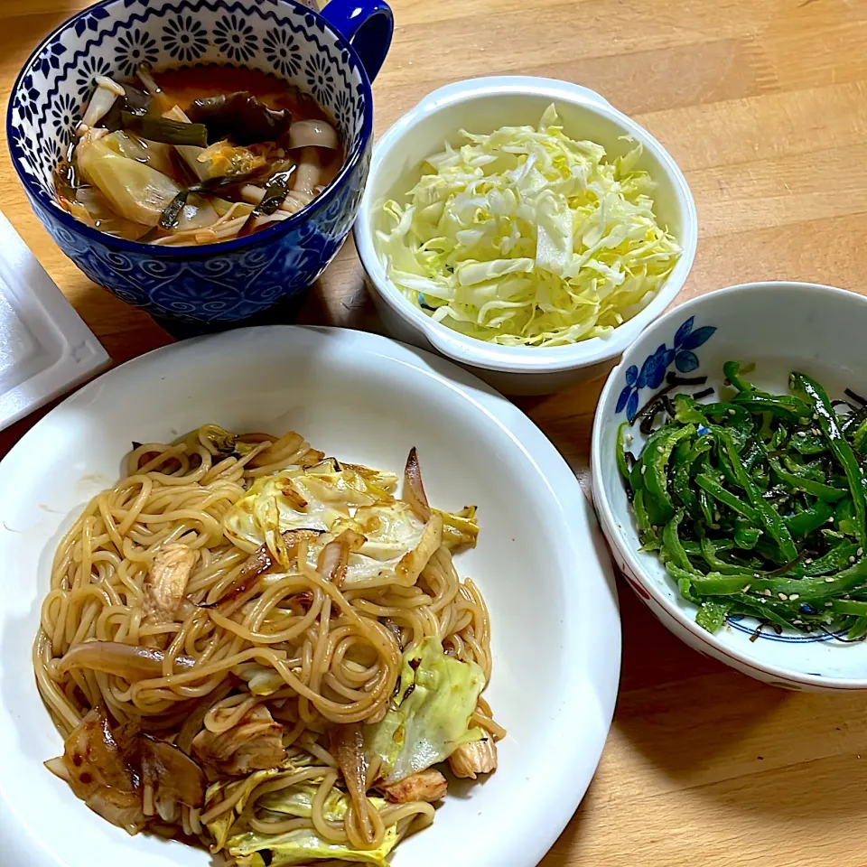 糖質ゼロ麺焼きそば|ぴんさんさん