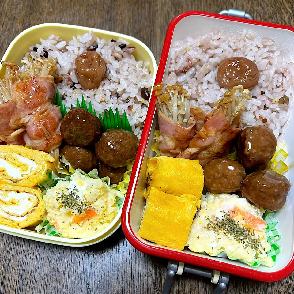 Snapdishの料理写真:娘＆自分弁当♪22.11.17|れもんてぃさん