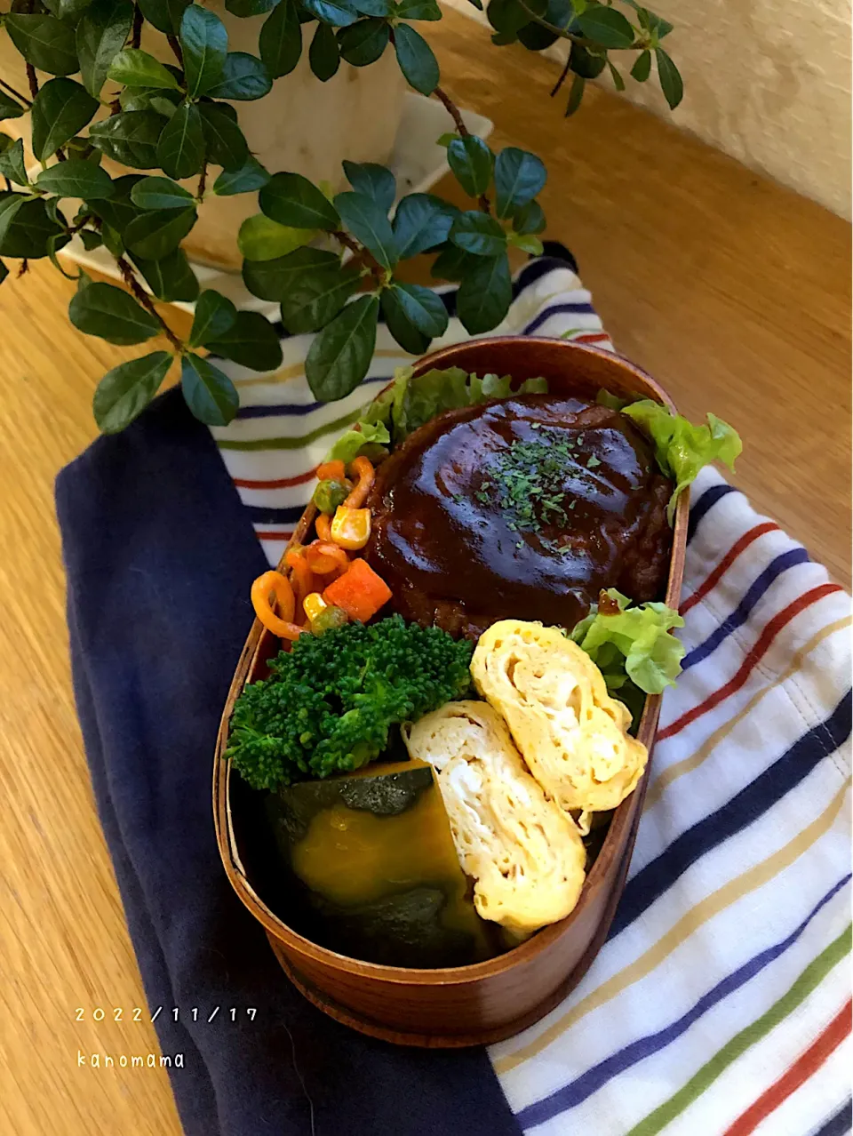 にいちゃん弁当♪ハンバーグ〜|ゆきさん