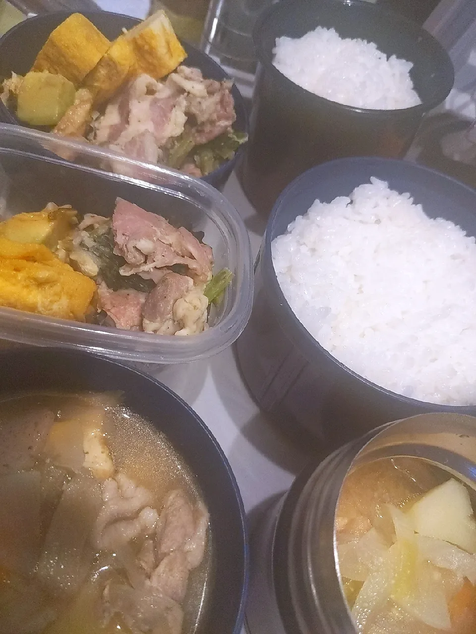 湯気でスモーク息子弁当✕2|チョコさん