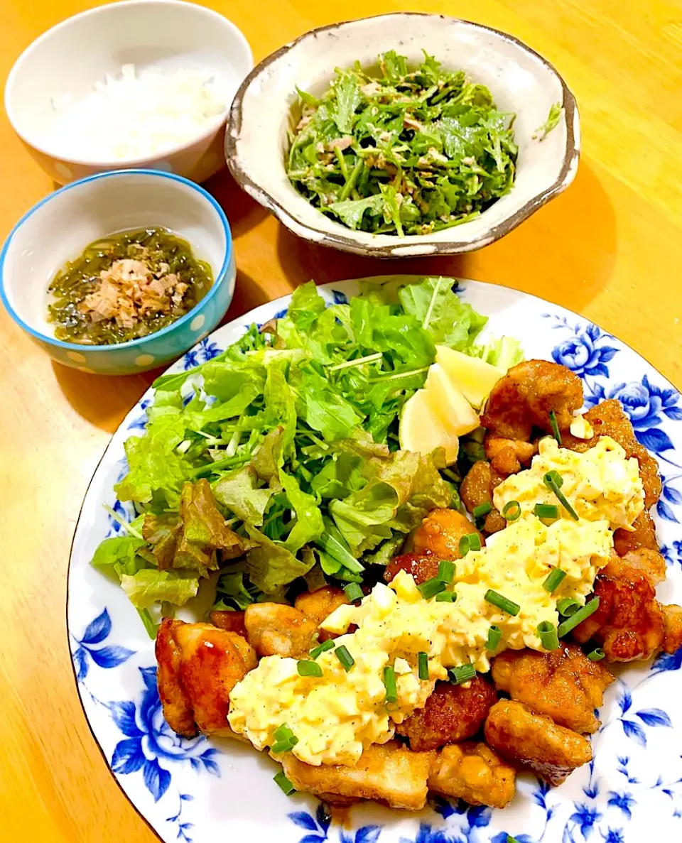 ♪yuko.ｾﾝｾｲ🍒《ひなた♡ぼっこ》さんの料理 卵＆小麦粉を使わない【チキン南蛮🍖】|yuko.ｾﾝｾｲ🍒《ひなた♡ぼっこ》さん