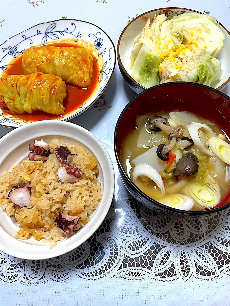 野菜たっぷりの晩御飯|つるひめさん