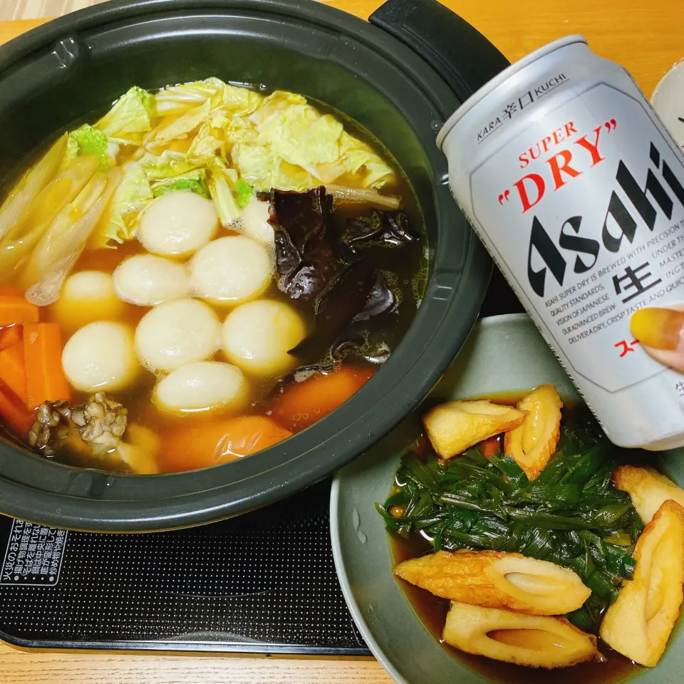 スープ餃子鍋
にらと竹輪の煮びたし|naoさん