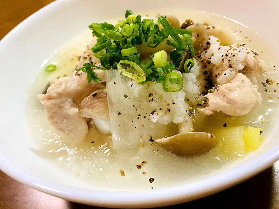 寒いこの時期に  鶏手羽元のサムゲタン風|makiയꕤさん