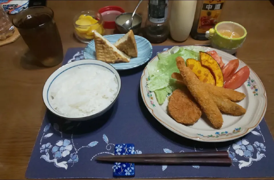 Snapdishの料理写真:フライプレート(夕飯)|enarinさん