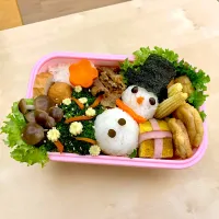 Snapdishの料理写真:⛄️ 雪人便當 Snowman lunch box |Joyce Cさん