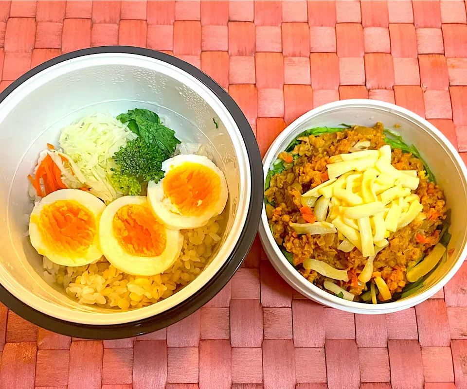 Snapdishの料理写真:中学生息子のお弁当🍱 タコライス弁当🍱|Snow10さん