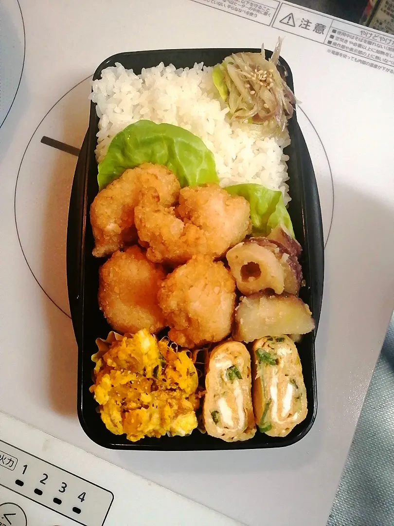 Snapdishの料理写真:塩から揚げ弁当|きゅーさん