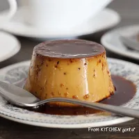 自称『プリン星人』が作った⁉️ほうじ茶プリン🍮