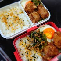 Snapdishの料理写真:今日の二人弁当|yumihahaさん