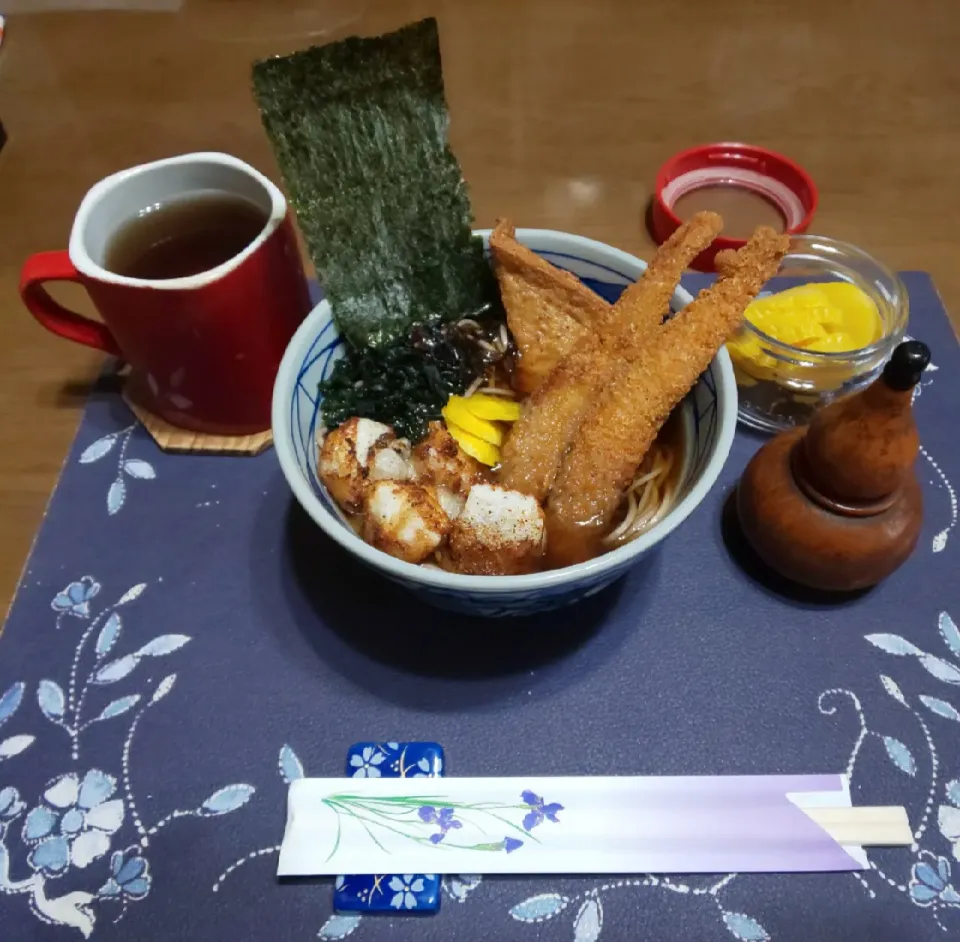 特製揚げ物蕎麦(昼飯)|enarinさん