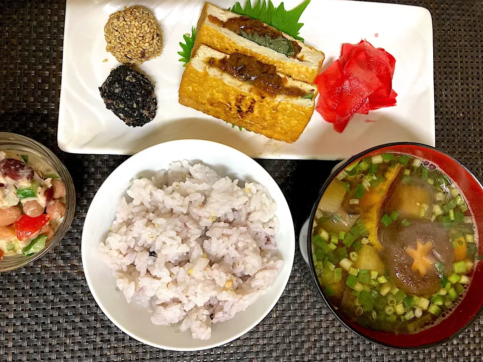 ゆーこ。さんの料理 劇場版きのう何食べた？で作っていた。厚揚げのネギ味噌焼き。|ナタママさん