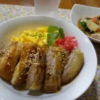 Snapdishの料理写真:照り焼き丼|よもむぎさん