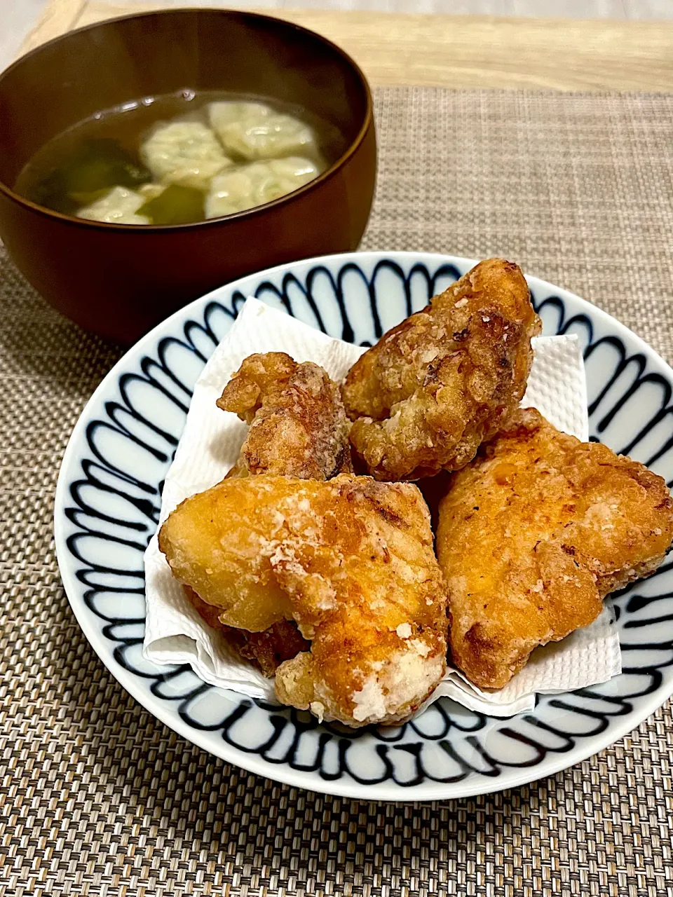 今日の夜ごはん~ザンギと餃子スープ~|ゆかｕさん