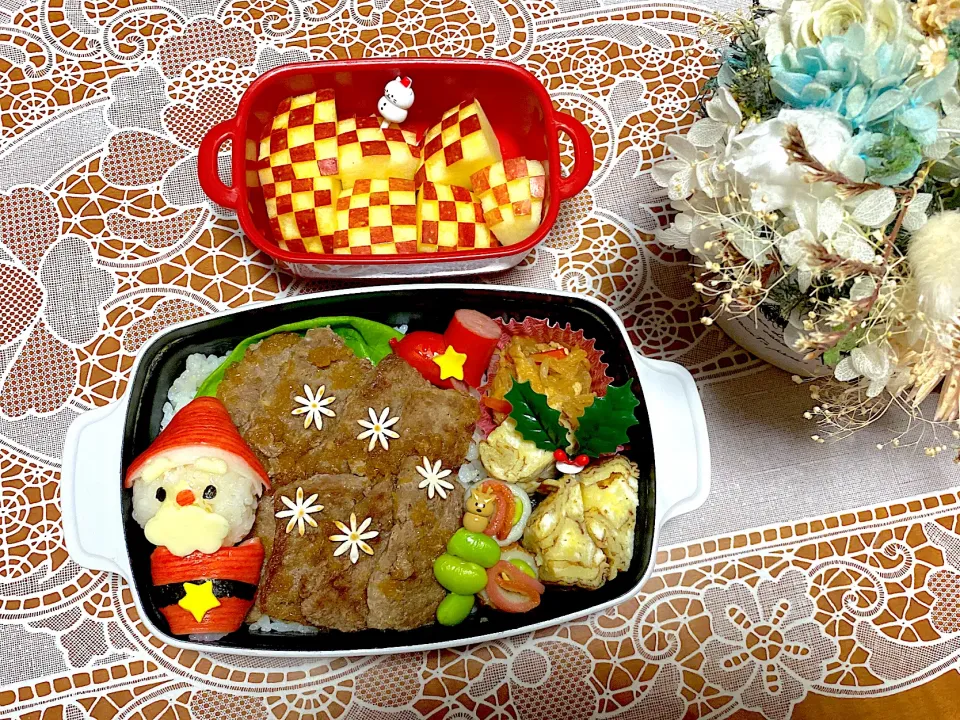 Snapdishの料理写真:2022.11.21からクリスマス弁当始めました🎄|makoさん