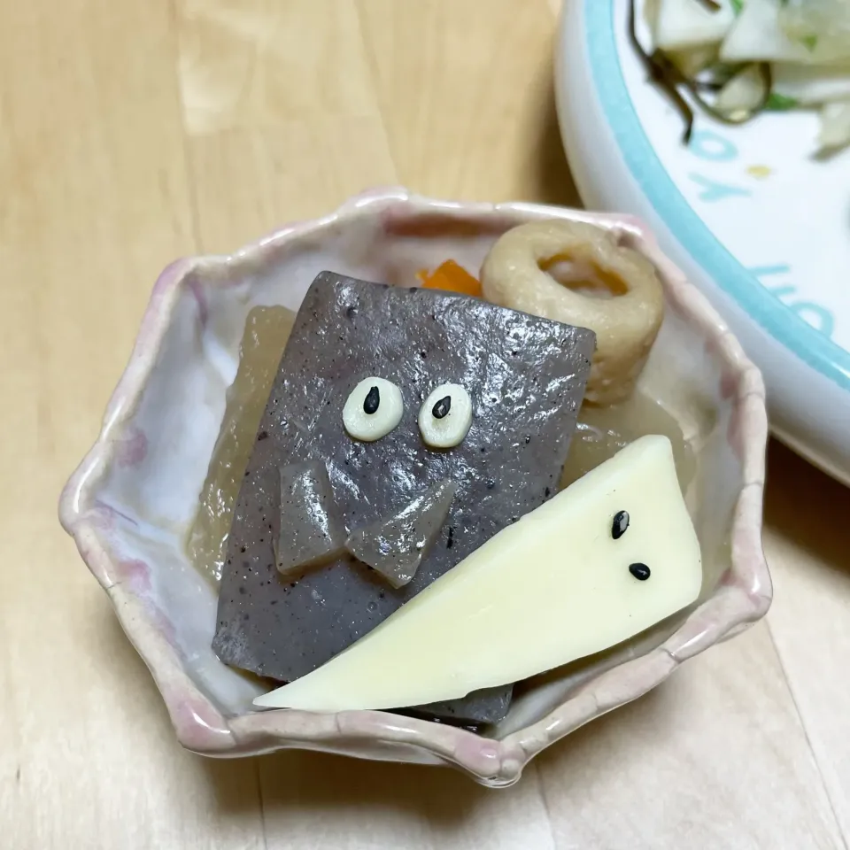 煮物にぬりかべ&いったんもめん👻|たにもこさん