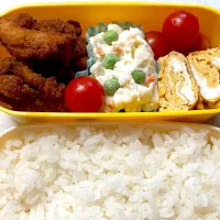 Snapdishの料理写真:唐揚げ弁当|料理嫌いを直したいさん