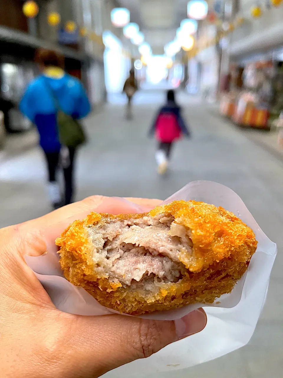 こんぴらさん⛩平岡精肉店ミンチカツ☝️|かっぱちんさん