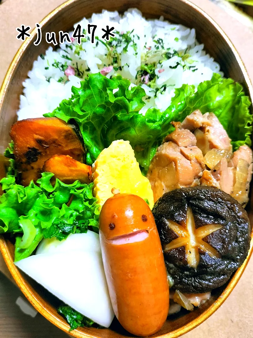 本日のゆる弁□　鶏のオニオンソース焼き弁当　20221122|jun47さん