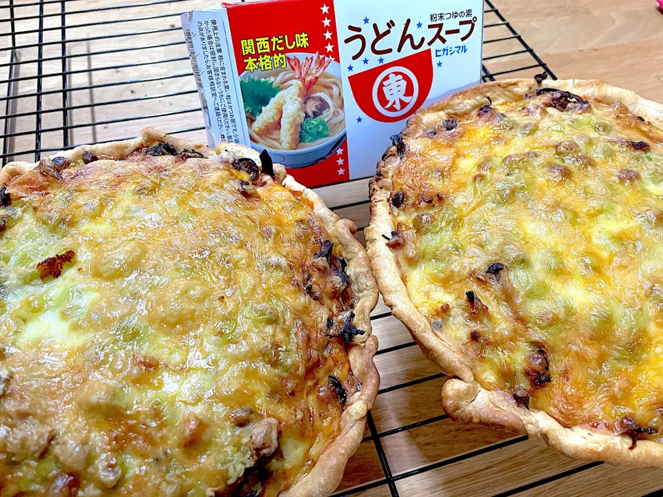 Snapdishの料理写真:みんなのうどんスープで煮込んだ厚揚げを使って、和風キッシュ|maSami＊さん