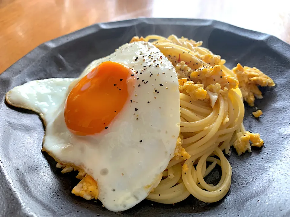 たまごとチーズのパスタ|いちごさん