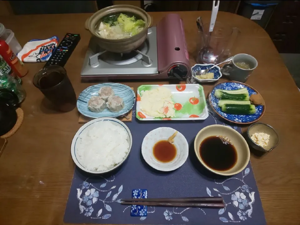 焼売と寄せ鍋(夕飯)|enarinさん