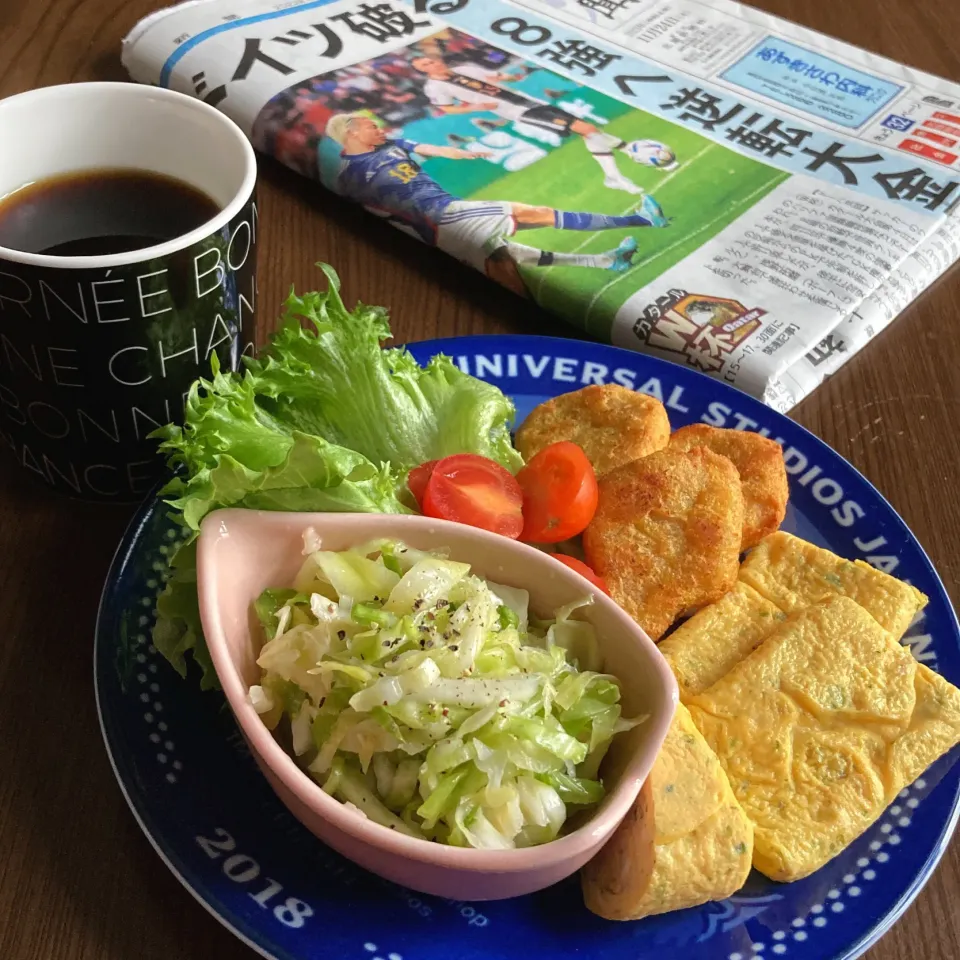 Snapdishの料理写真:のんびり食べるつもりやった朝ごはん♬.*ﾟ|ぐにゅまる２さん