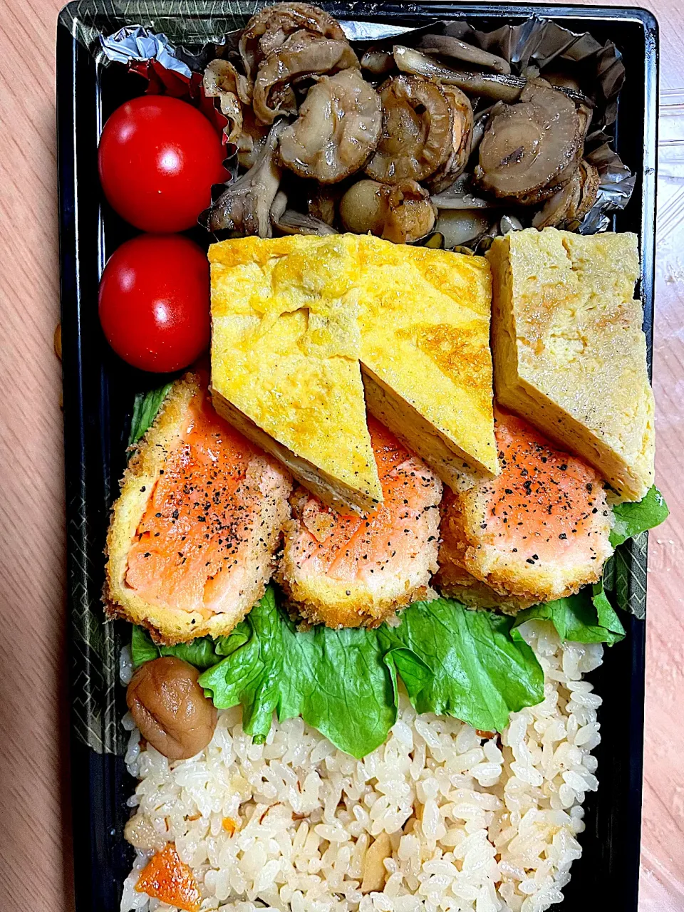 お弁当🍱サーモンカツ|Dスケさん