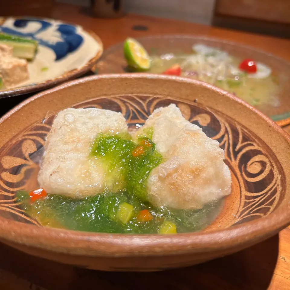 ジーマーミ豆腐の揚げ物|はるち- ̗̀ ☺︎  ̖́-さん