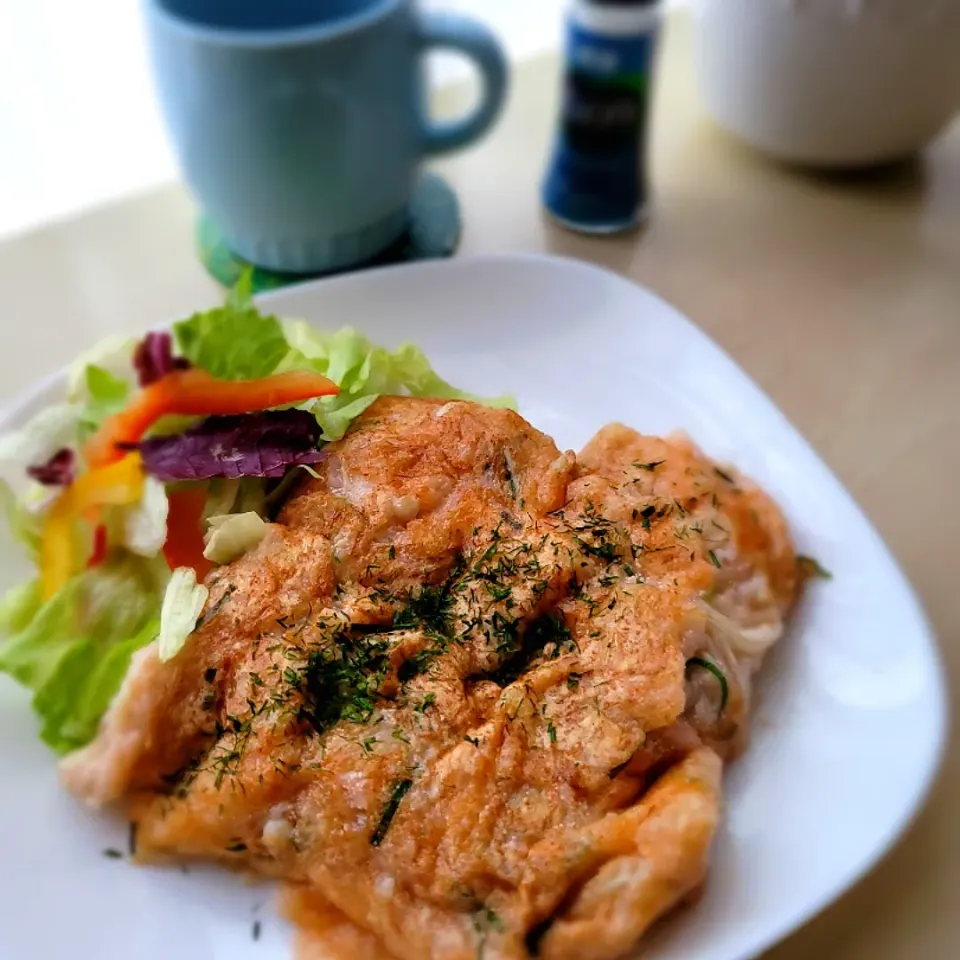 長いもとえのきのお好み焼き風

もちもちで
えのきの食感がシャキシャキ
美味しく焼けました💛|みるくここあさん