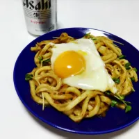 カレー焼きうどん|とゆさん