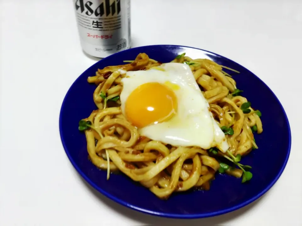 カレー焼きうどん|とゆさん