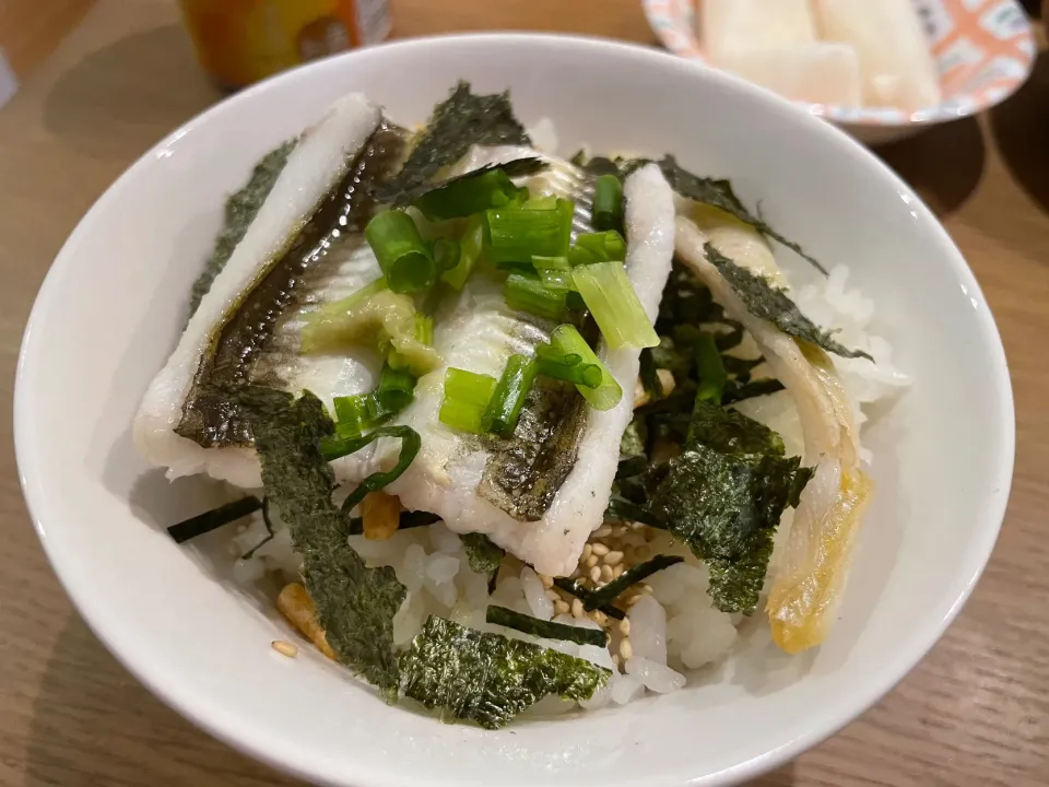 Snapdishの料理写真:今日の晩飯 穴子お茶漬け|おーたたくとさん