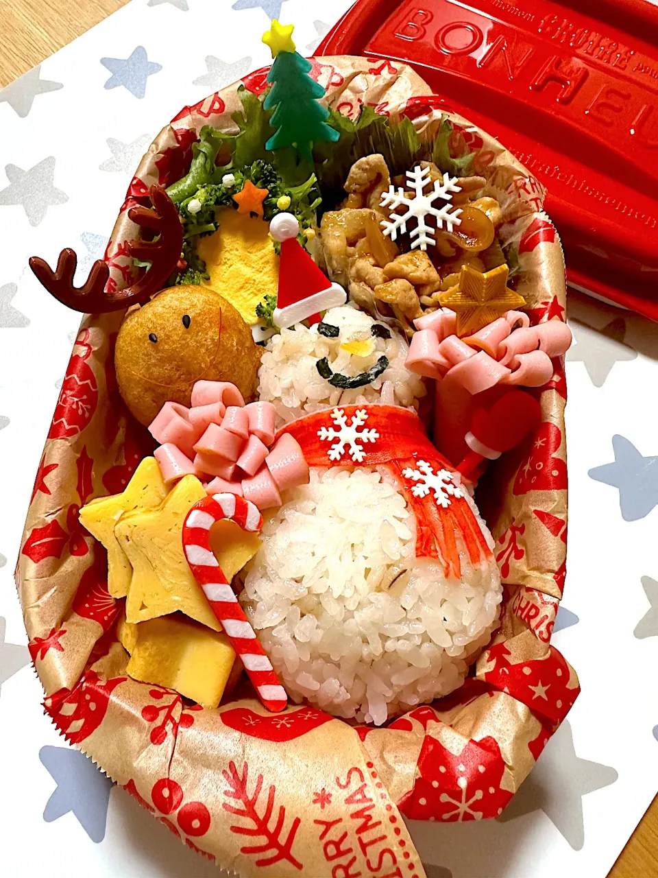 Snapdishの料理写真:娘さんの高校生活最後のクリスマス弁当|memeworld19さん