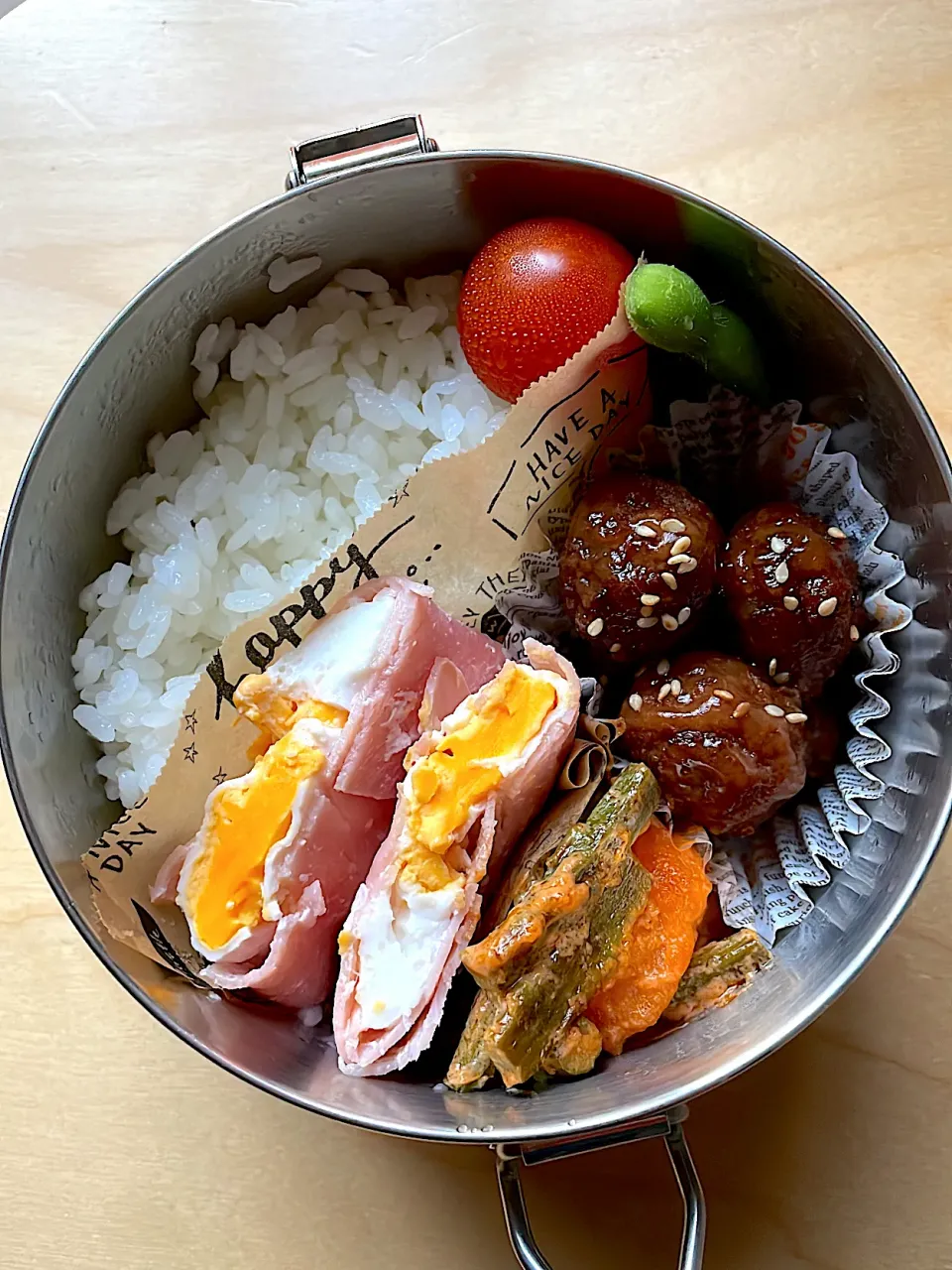 今日の中学生男子弁当🍱|はぴたさん